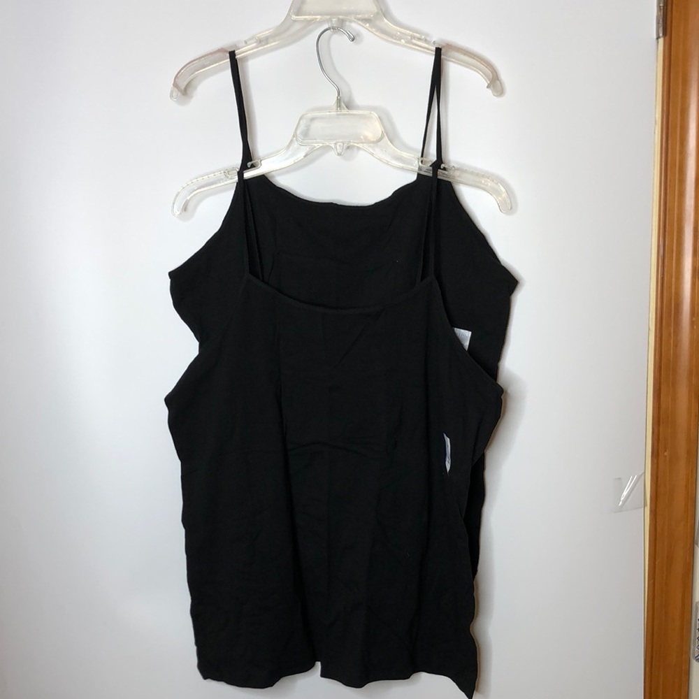 NWT Time & Tru Black Cami  3X(22) PLUS SIZE - SET OF 2
